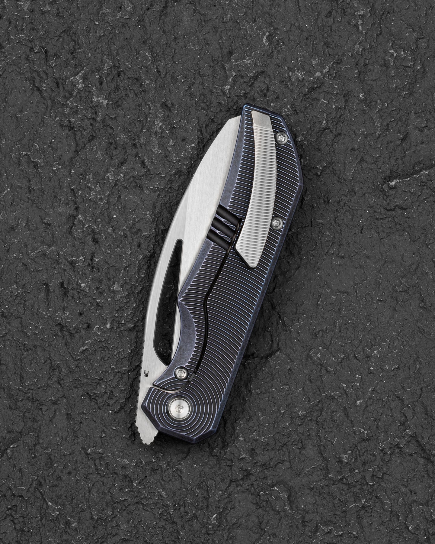 Bestech Mini Taipan BT2603D MagnaCut Blade Titanium Handle Frame Lock Folding Knife