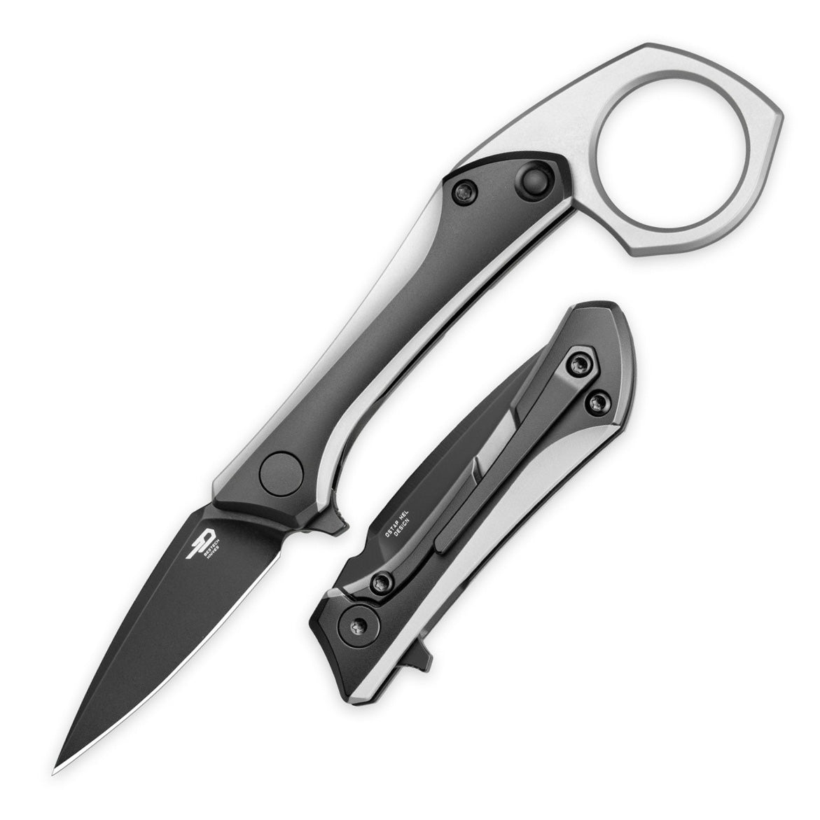 Bestech DUCI BT2605E Black CPM-20CV Blade Titanium Handle Frame Lock Folding Knives