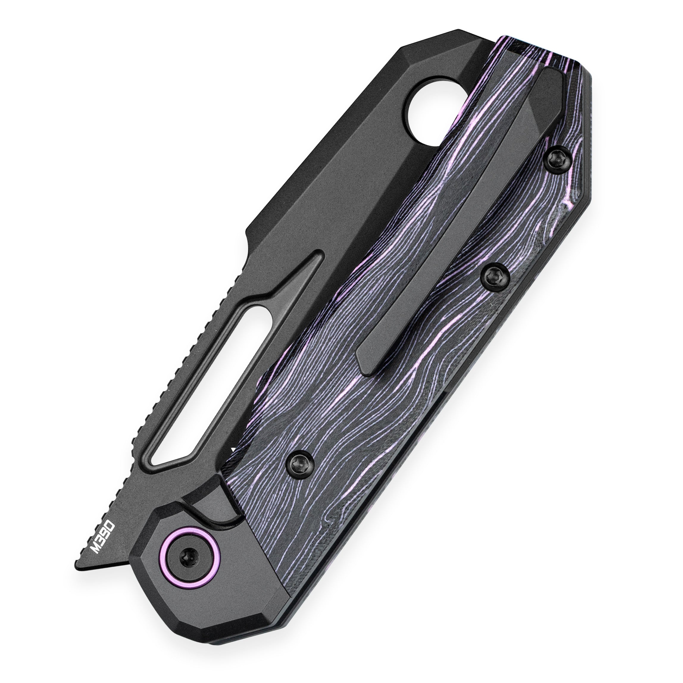 Bestech Nyrrdreki BT2607B M390 Blade Titanium + G10 Handle Button Frame Lock Folding Knife