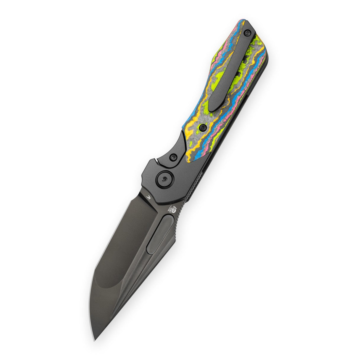 Bestech Dactyl BT2608F Magnacut Blade Titanium with Carbon Fiber Handle Bolster Frame Lock Folding Knife