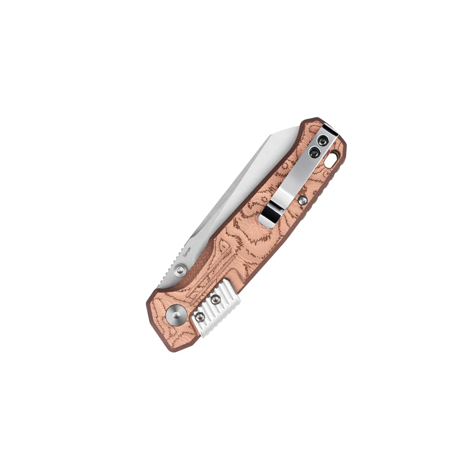 QSP Badger QS181-C1 Nitro-V Blade G10 with Copper Foil Handle Rack Lock Folding Knife