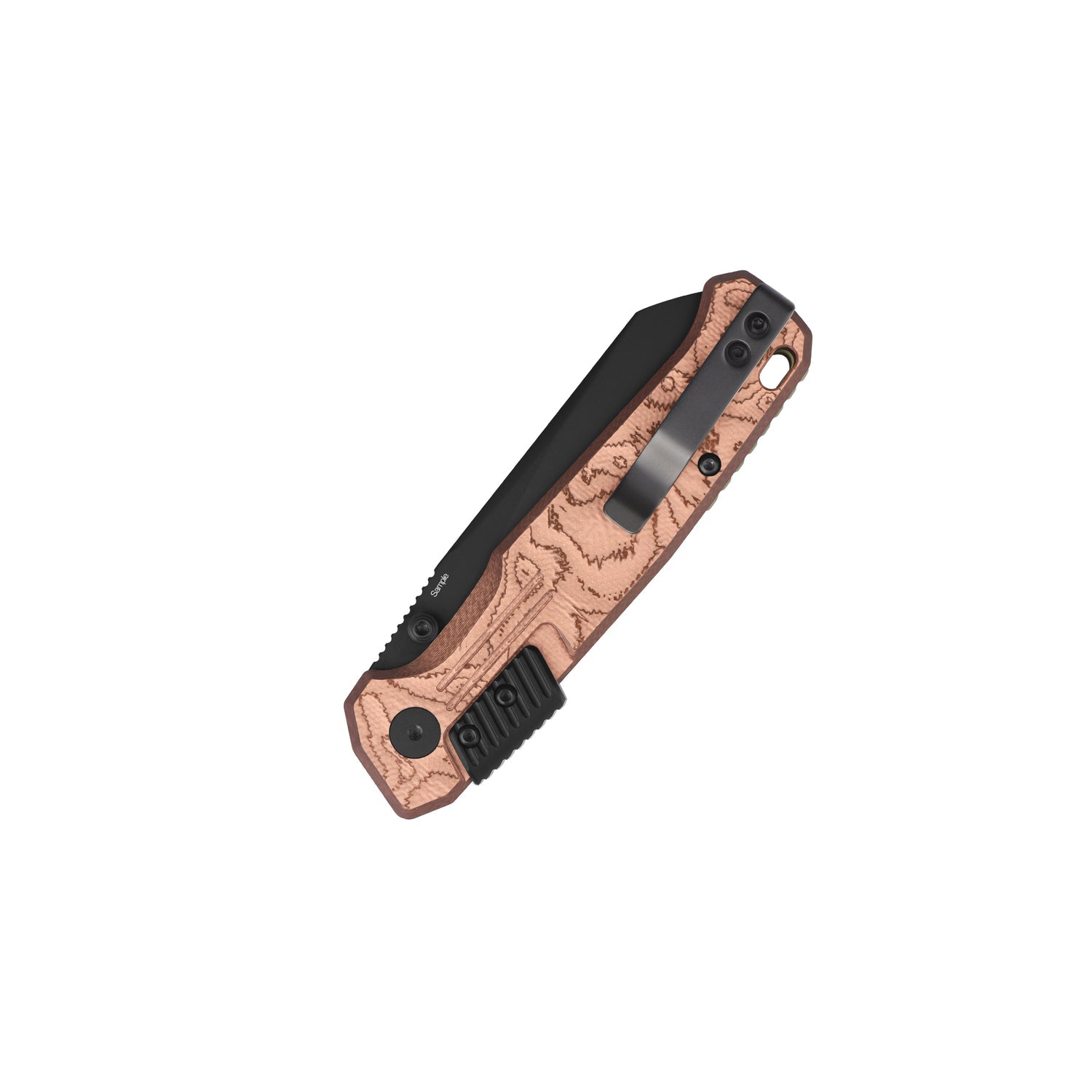 QSP Badger QS181-C2 Nitro-V Blade G10 with Copper Foil Handle Rack Lock Folding Knife