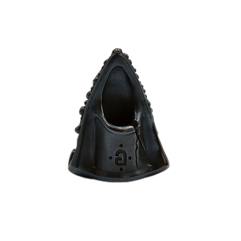 Apeshkov Pizza brass Silver Custom Knife lanyard bead