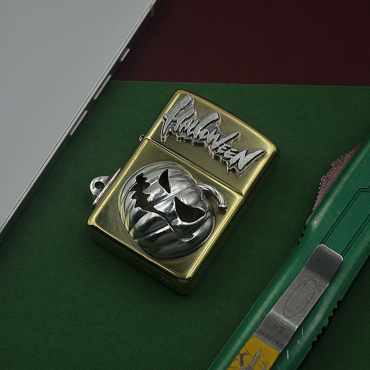 Handmade Customized Kerosene Lighter Halloween Pumpkin Lighter