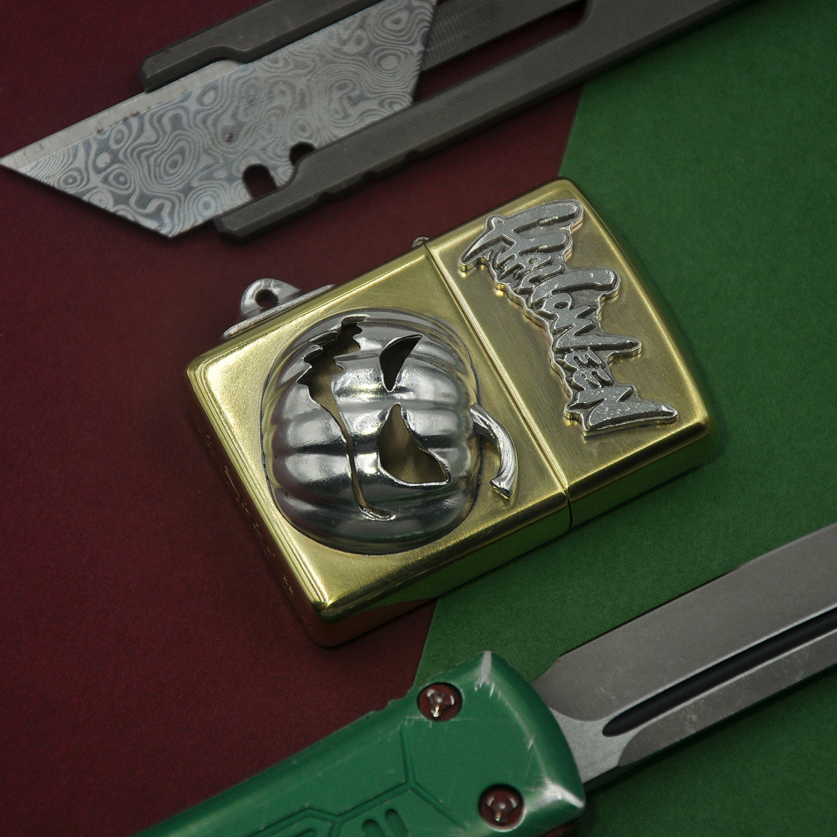 Handmade Customized Kerosene Lighter Halloween Pumpkin Lighter