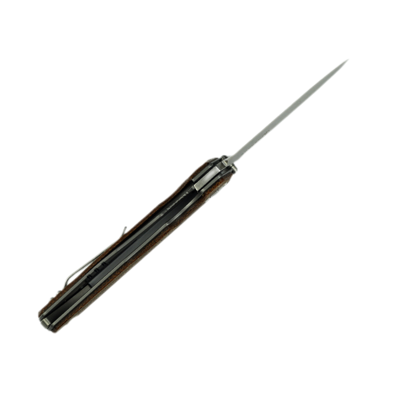 Maxace Samurai 2.0 MSM206 K110 Blade Micrata Brown Handle Liner Lock Folding Knife