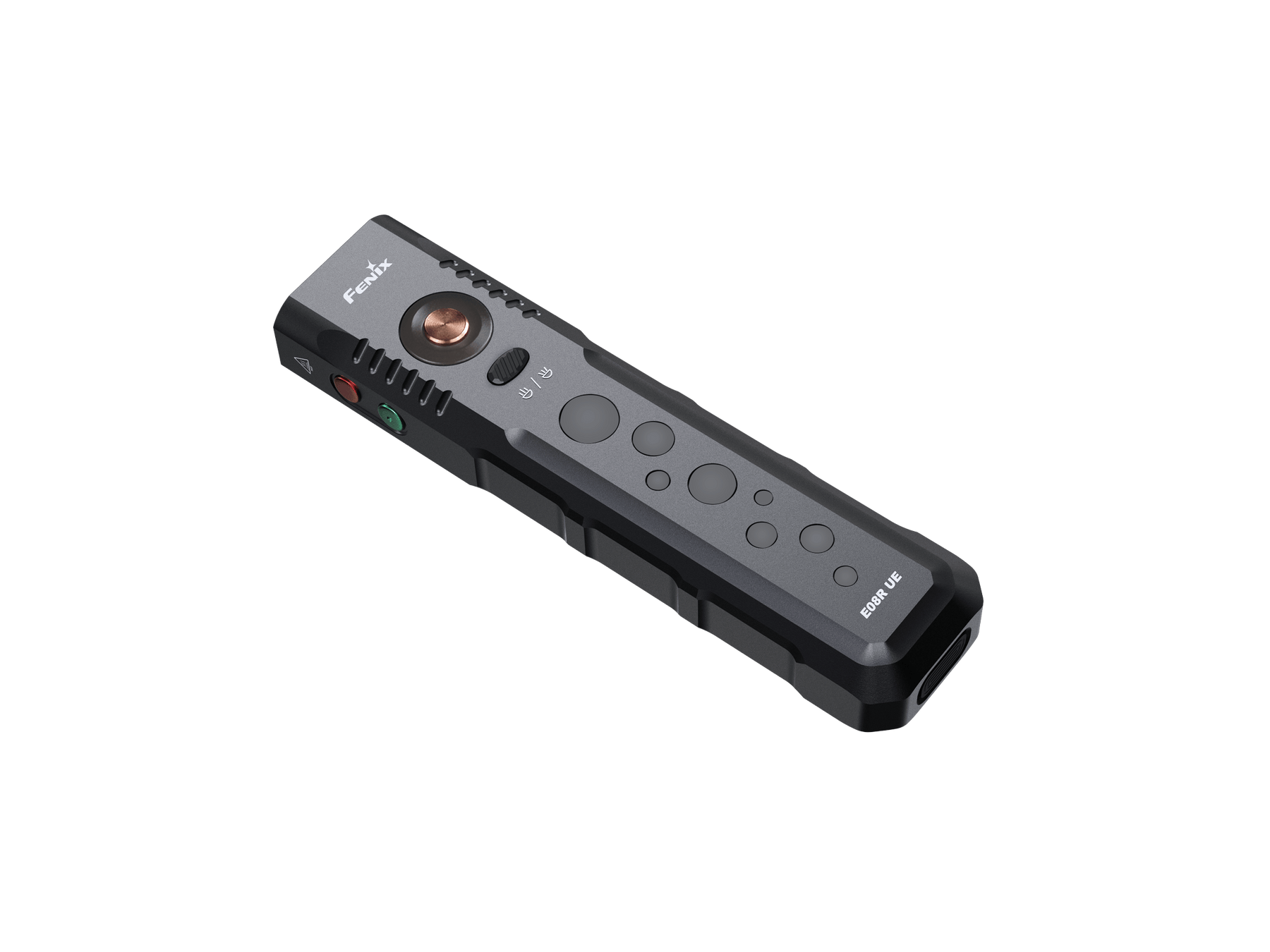 Fenix E08R UE Black Multi-Light EDC Flashlight With Red Light & Green Laser