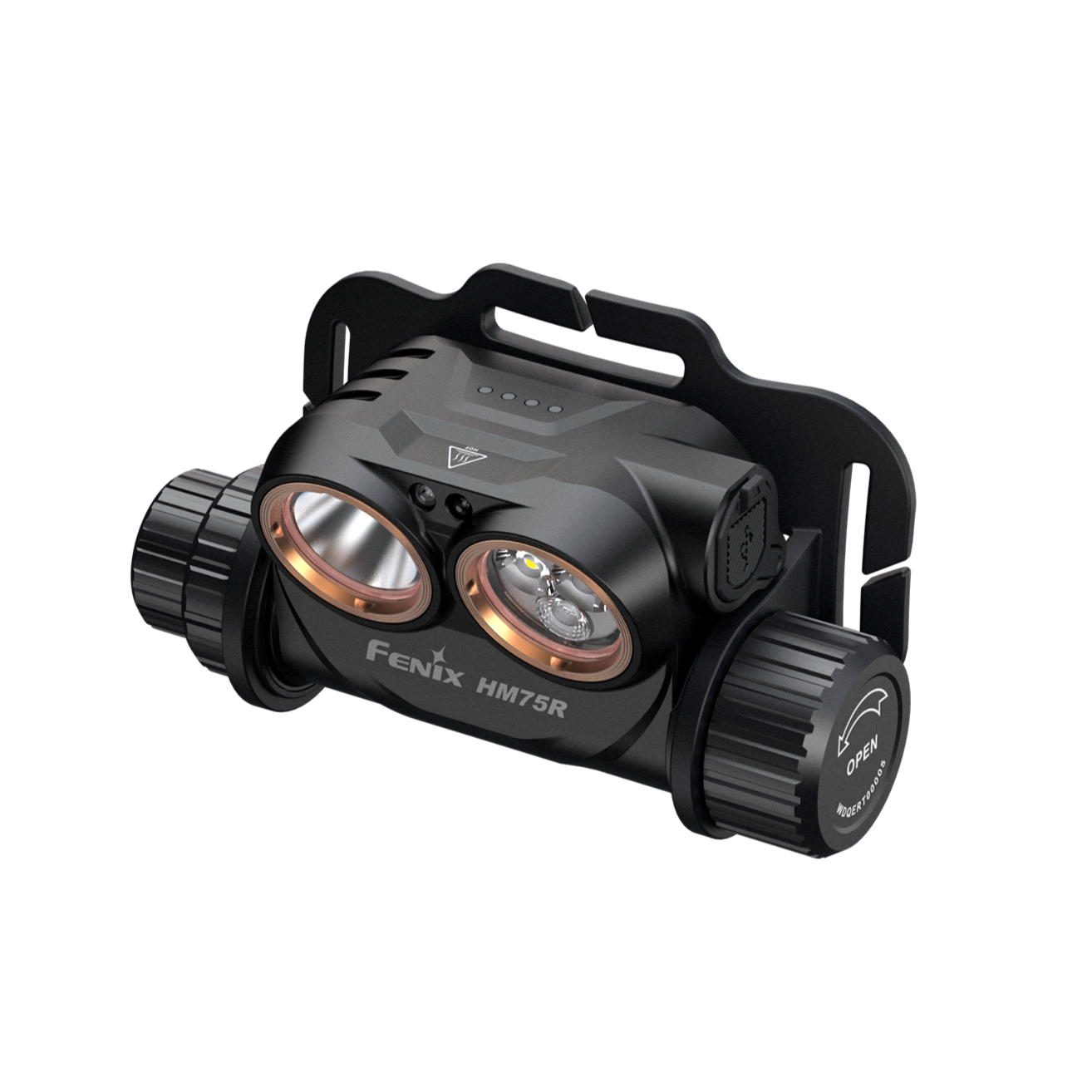 Fenix HM75R Rechargeable Industrial Headlamp - 1600 Lumens Split head-mounted industrial headlight
