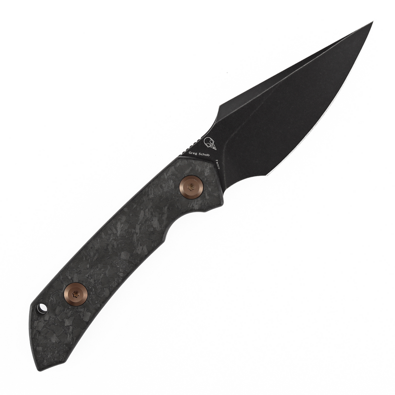 Kansept Fenrir G3034A1 D2 Blade Shred Carbon Fiber Handle Fixed Blade Knife
