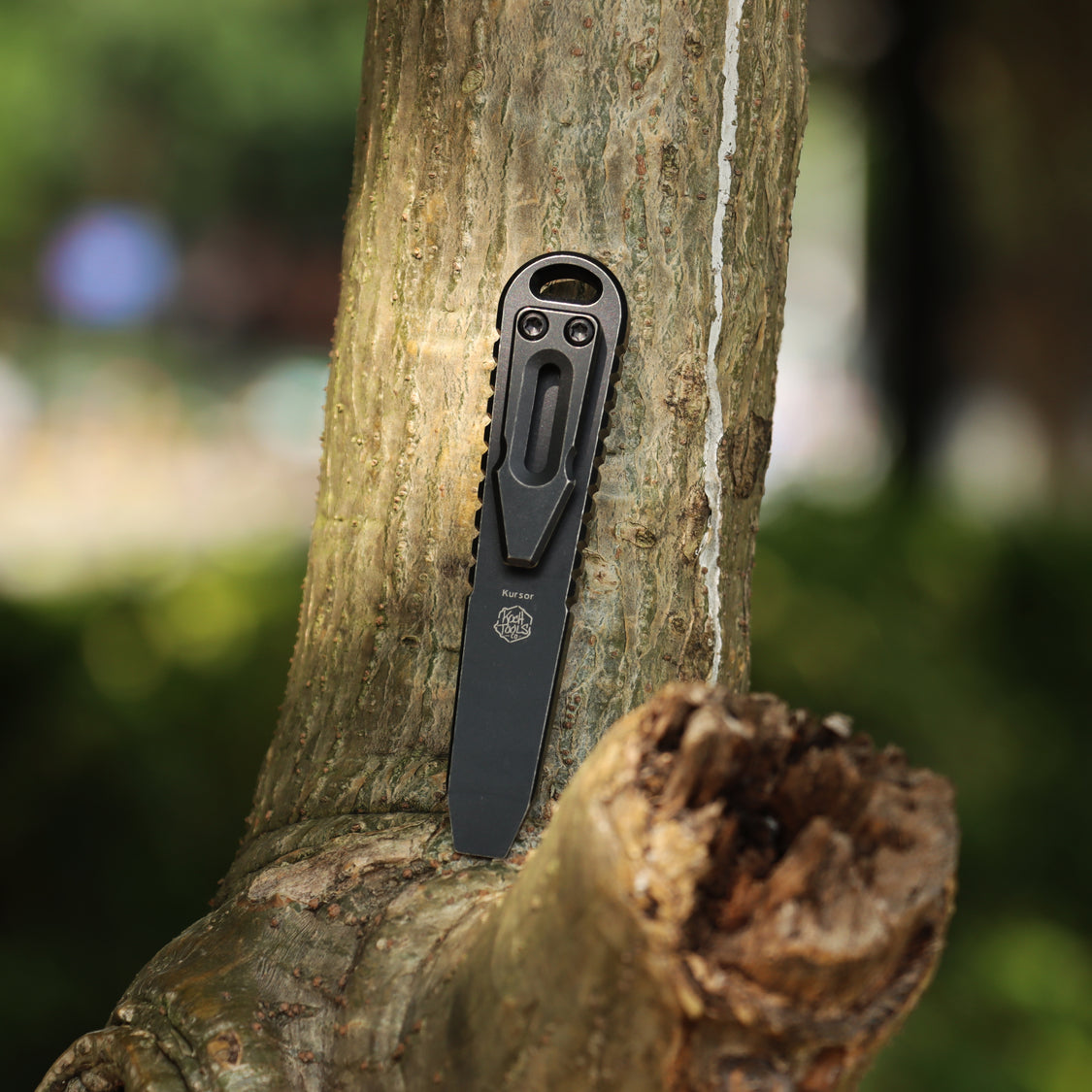 Kansept Kursor G015B4 Blackwash Titanium+Jungle Wear Fatcarbon EDC Tool