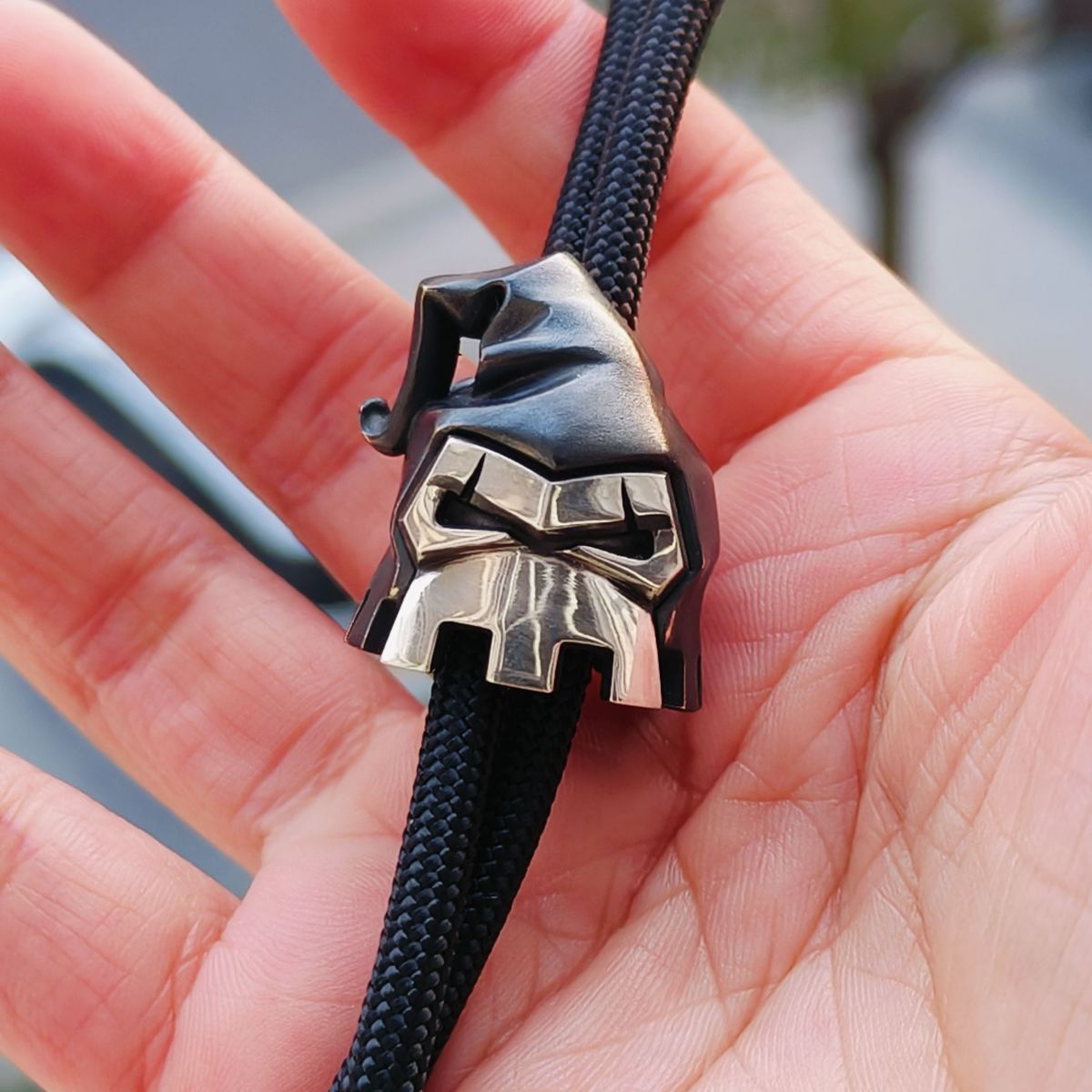 Alex Peshkov Mosol Mask Wing Bead Custom Knife Lanyard bead Limit