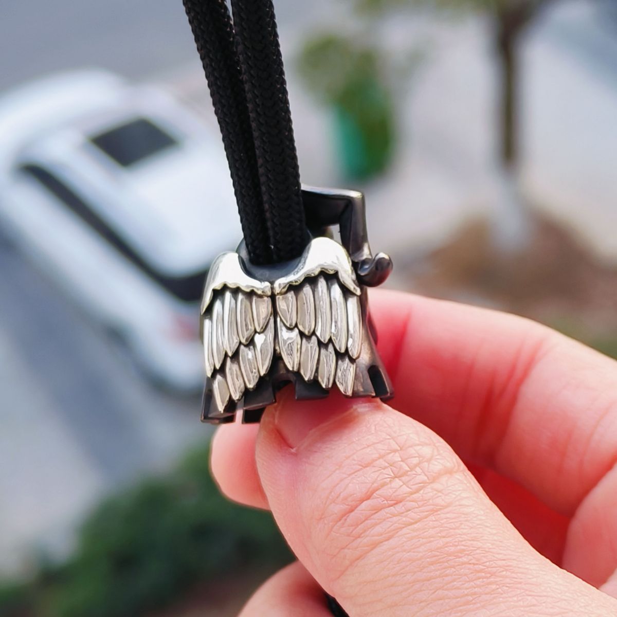 Alex Peshkov Mosol Mask Wing Bead Custom Knife Lanyard bead Limit