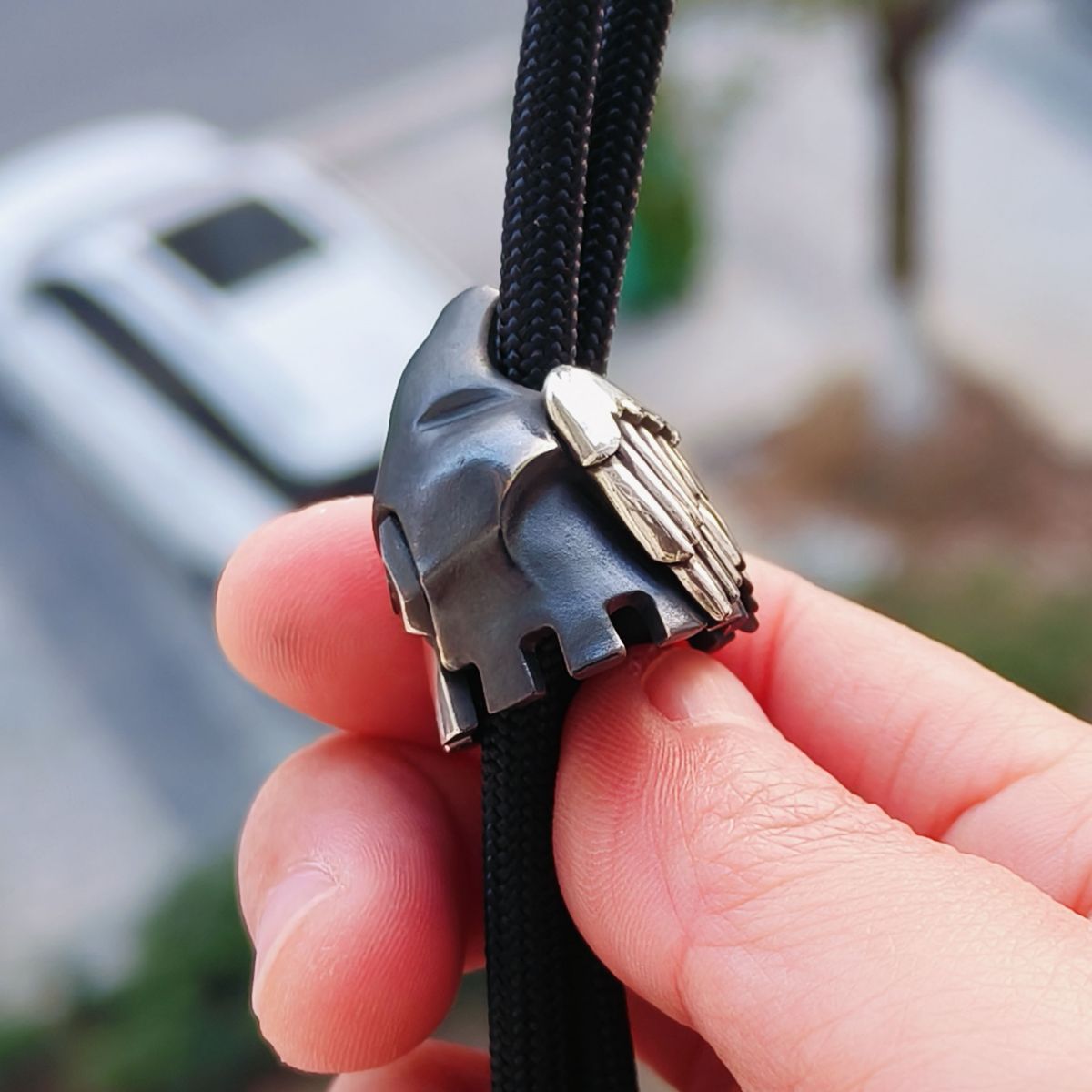 Alex Peshkov Mosol Mask Wing Bead Custom Knife Lanyard bead Limit