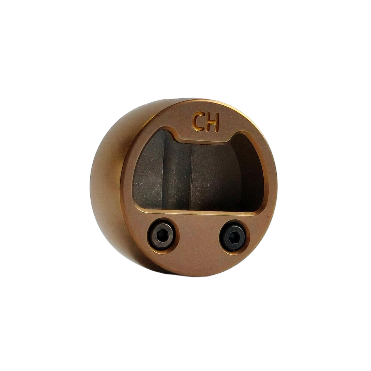 Cpprhd POP Bead Titanium Bottle Opener Limited Paracord Knife Lanyard Bead Anodized Brown