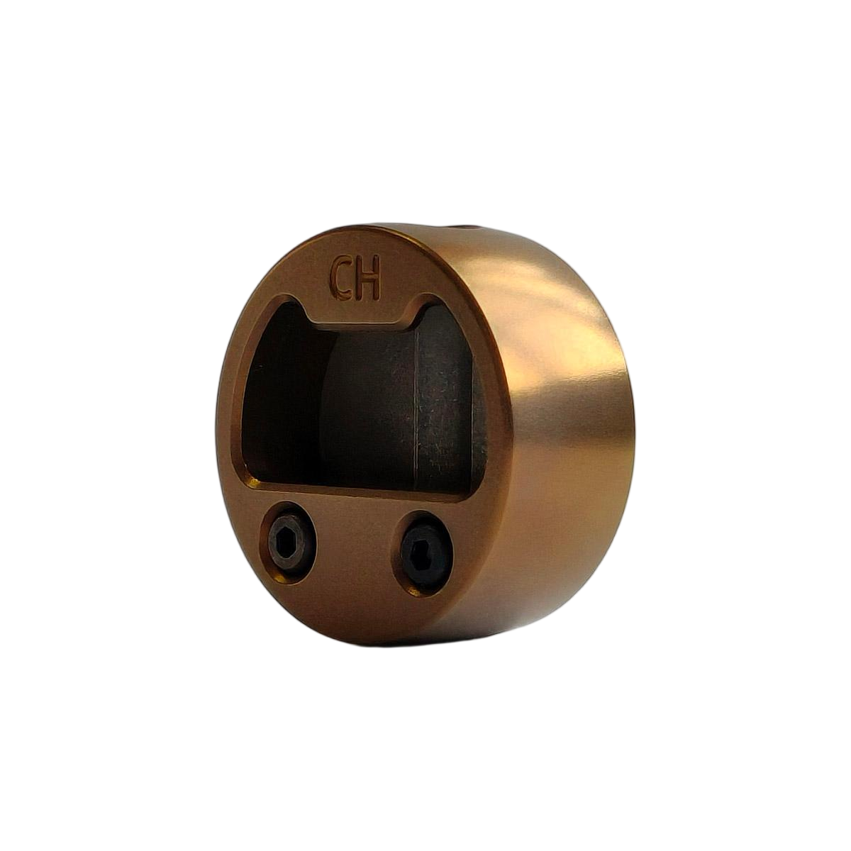 Cpprhd POP Bead Titanium Bottle Opener Limited Paracord Knife Lanyard Bead Anodized Brown