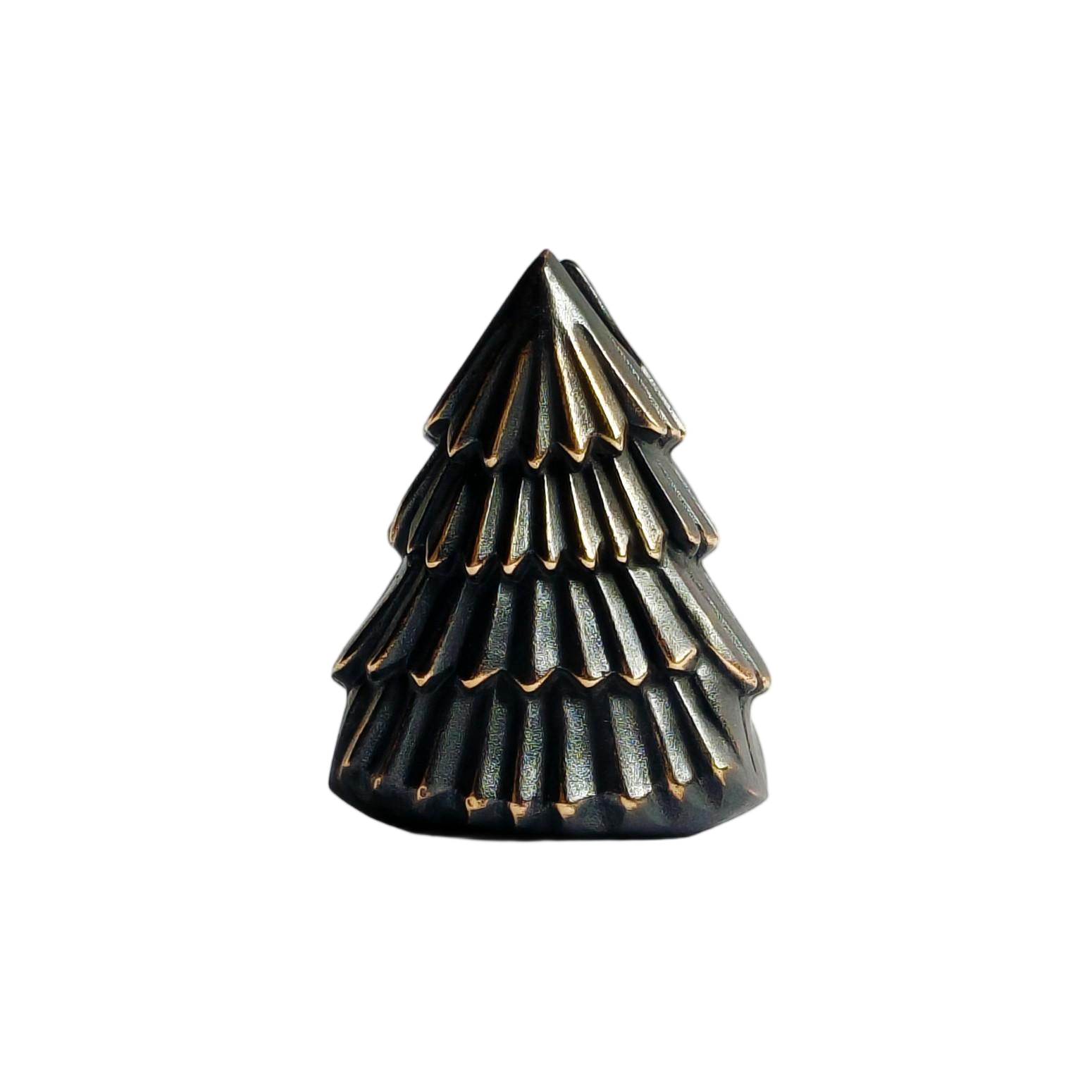 Alexander Peshkov ELKQ Christmas tree Brass lanyards beads Edc Pendant Knife Bead