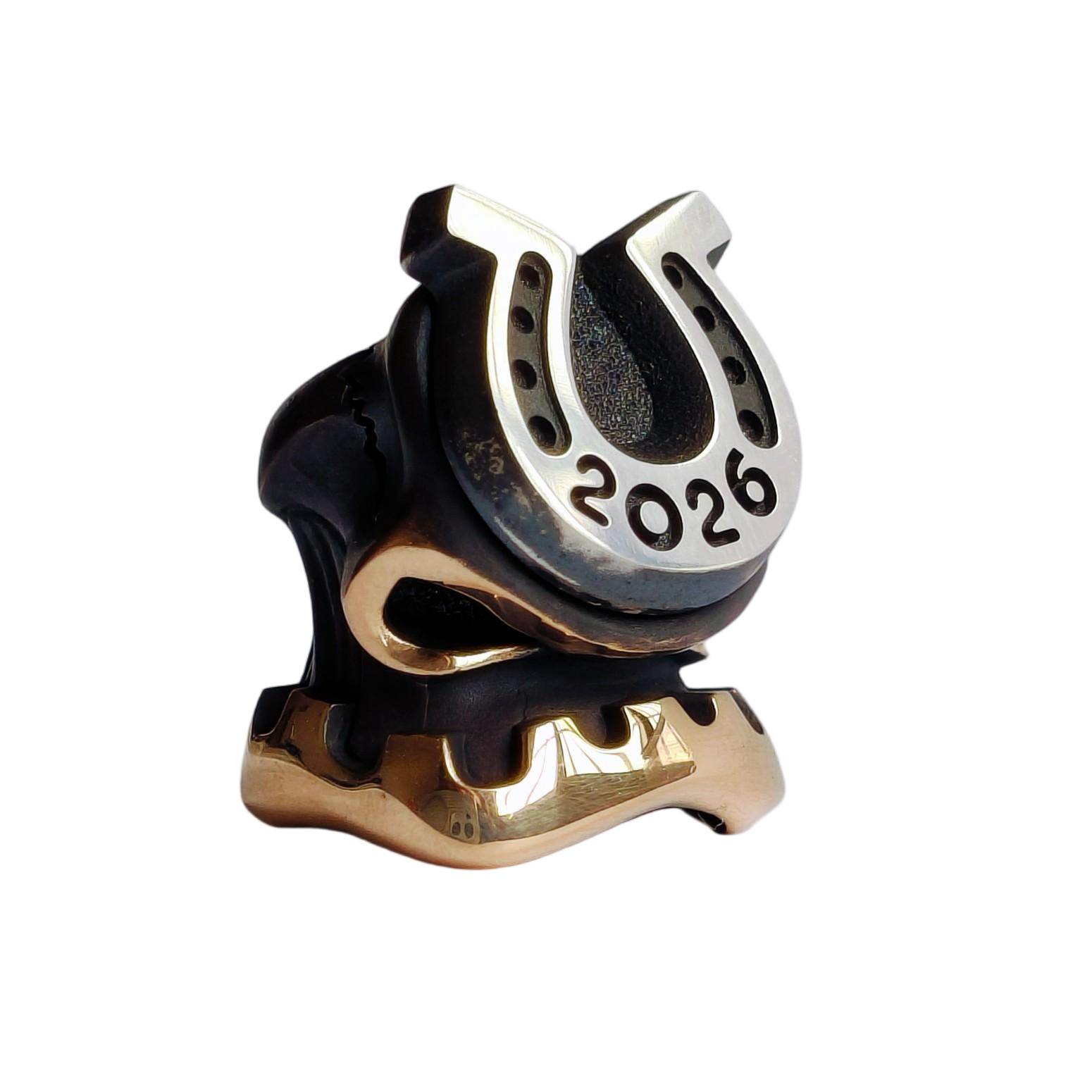 Alex Peshkov 2026 Horse's Hoof Lucky Bead Custom Knife Lanyard bead Edc Beads