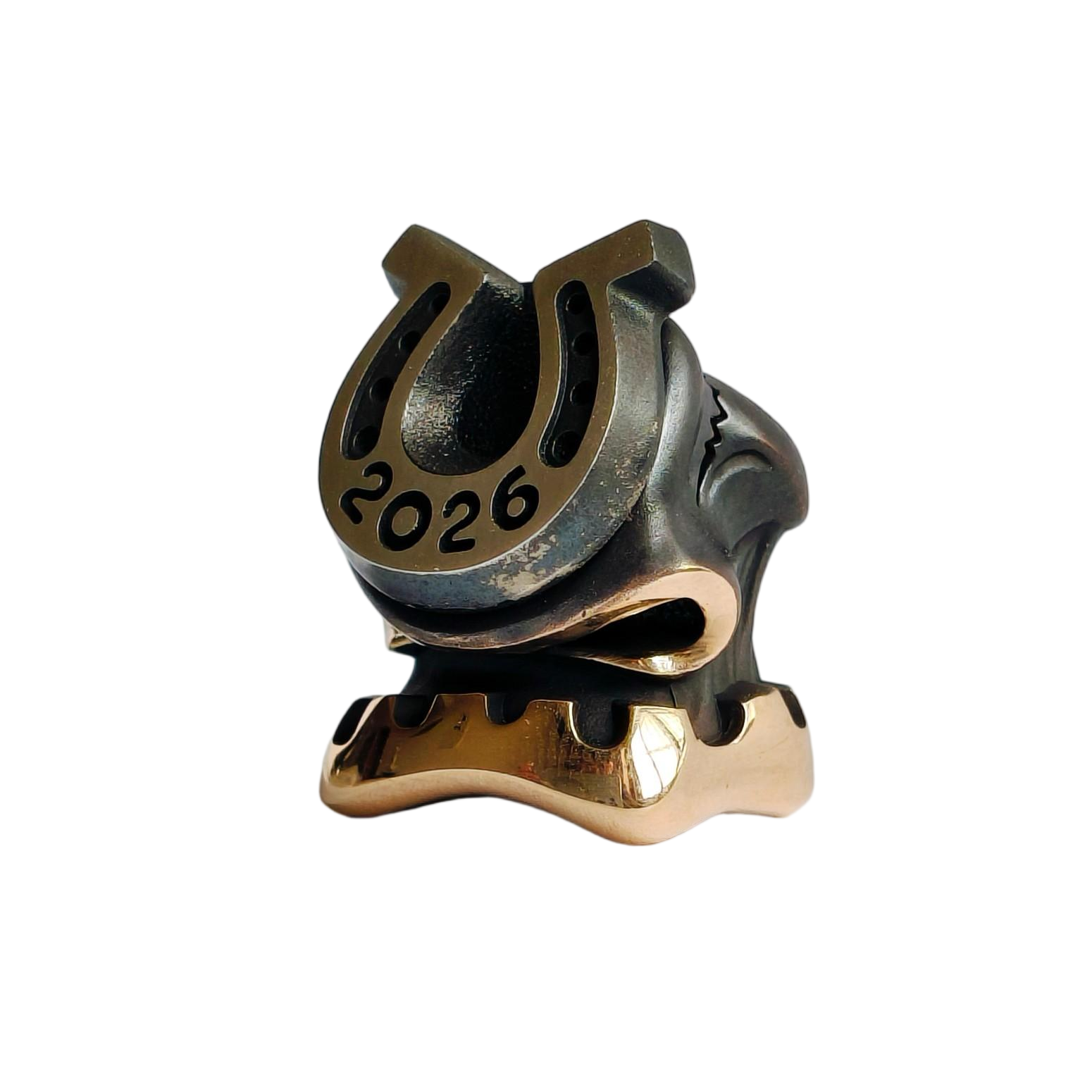 Alex Peshkov 2026 Horse's Hoof Lucky Bead Custom Knife Lanyard bead Edc Beads