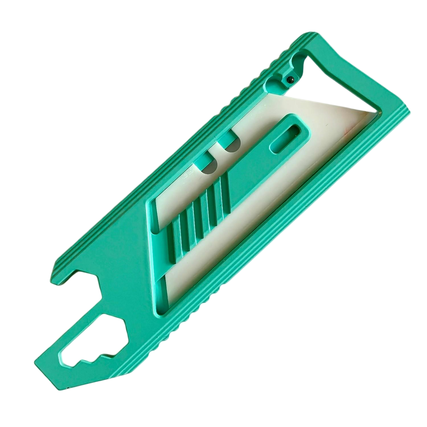 SnakeSword Honey Badger II Pro Titanium Integrated Utility knife Tiffany Blue