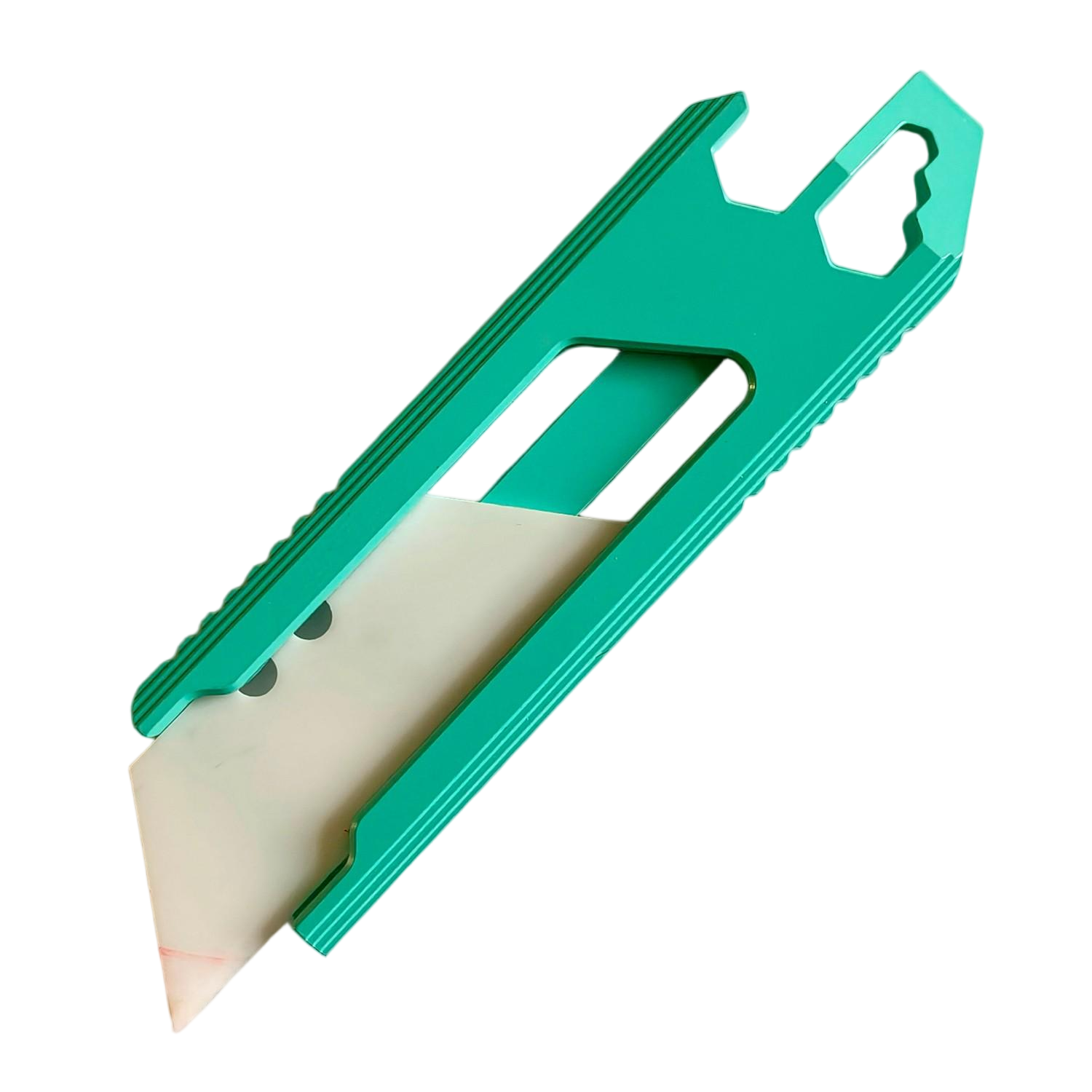 SnakeSword Honey Badger II Pro Titanium Integrated Utility knife Tiffany Blue