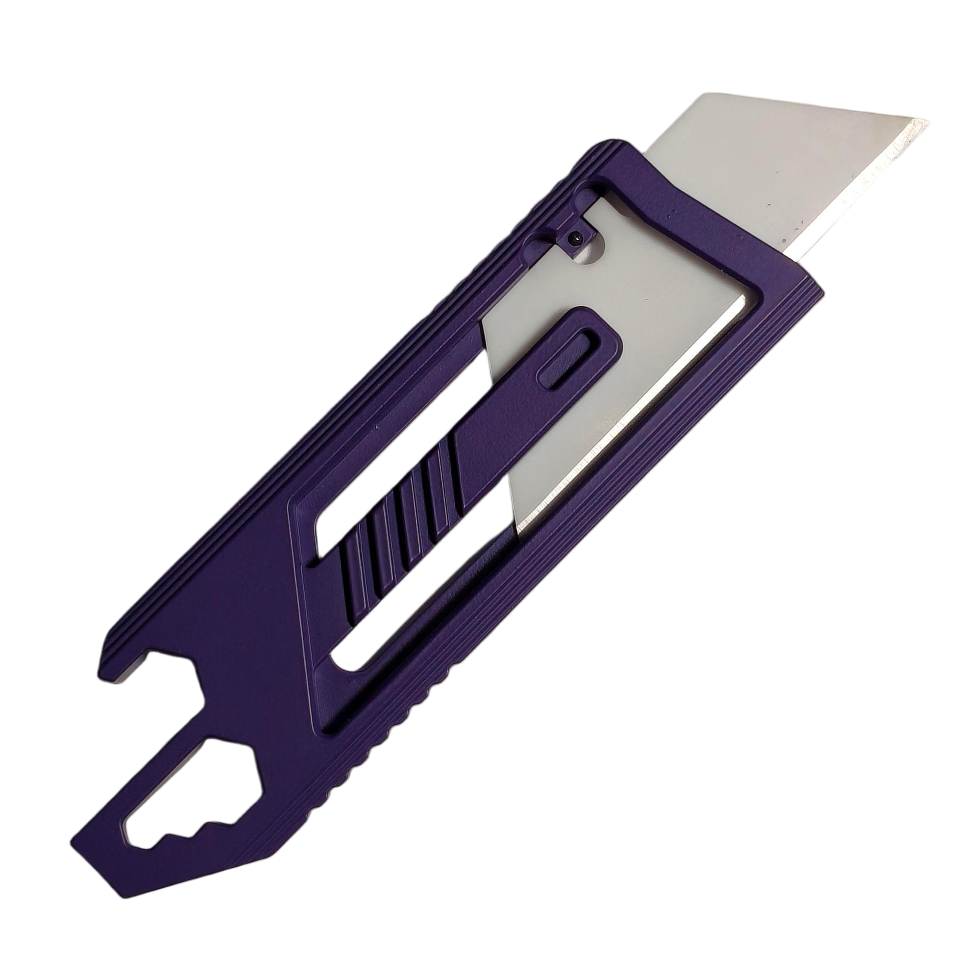 SnakeSword Honey Badger Utility Knife II Pro Titanium Multi-Tool EDC Knife Purple