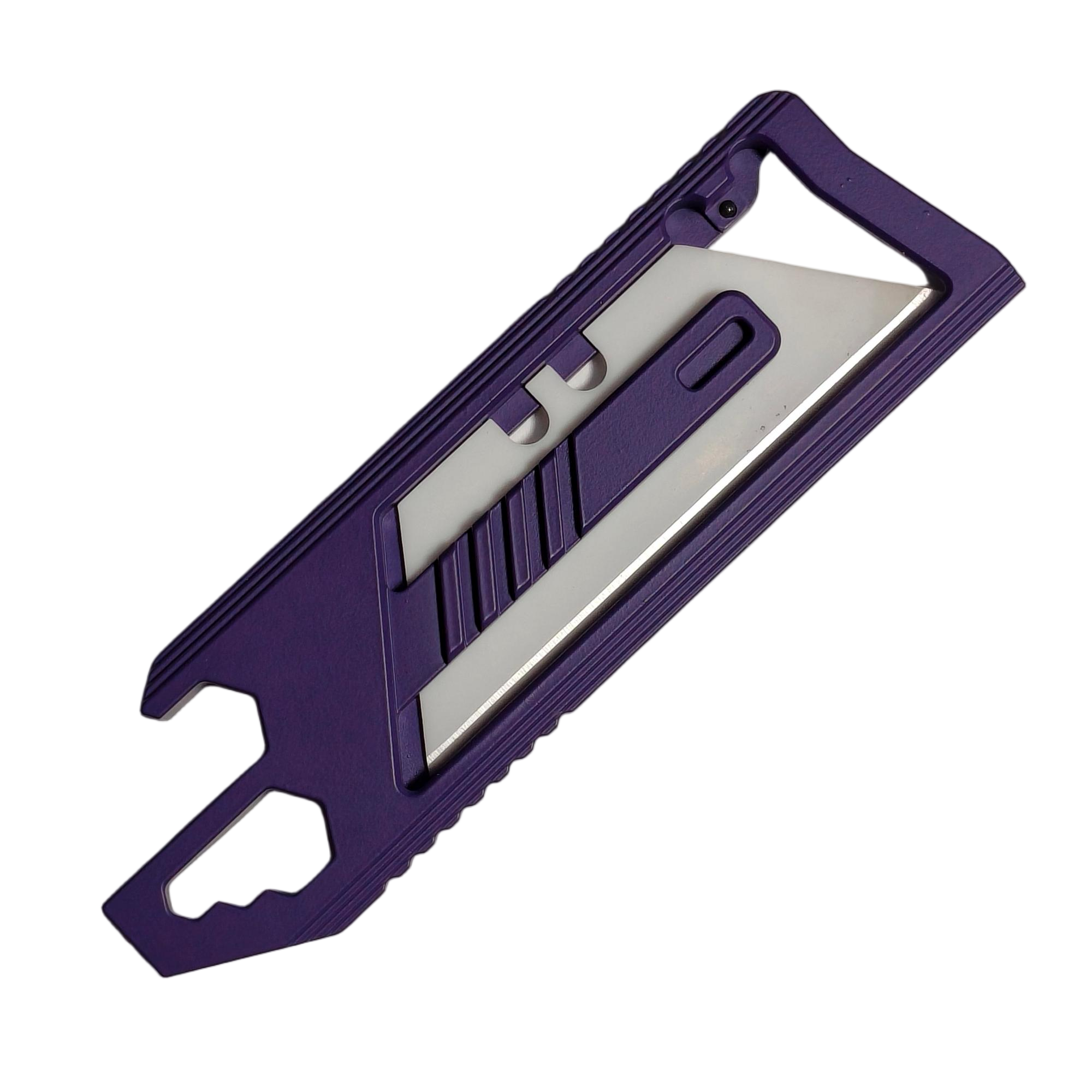 SnakeSword Honey Badger Utility Knife II Pro Titanium Multi-Tool EDC Knife Purple
