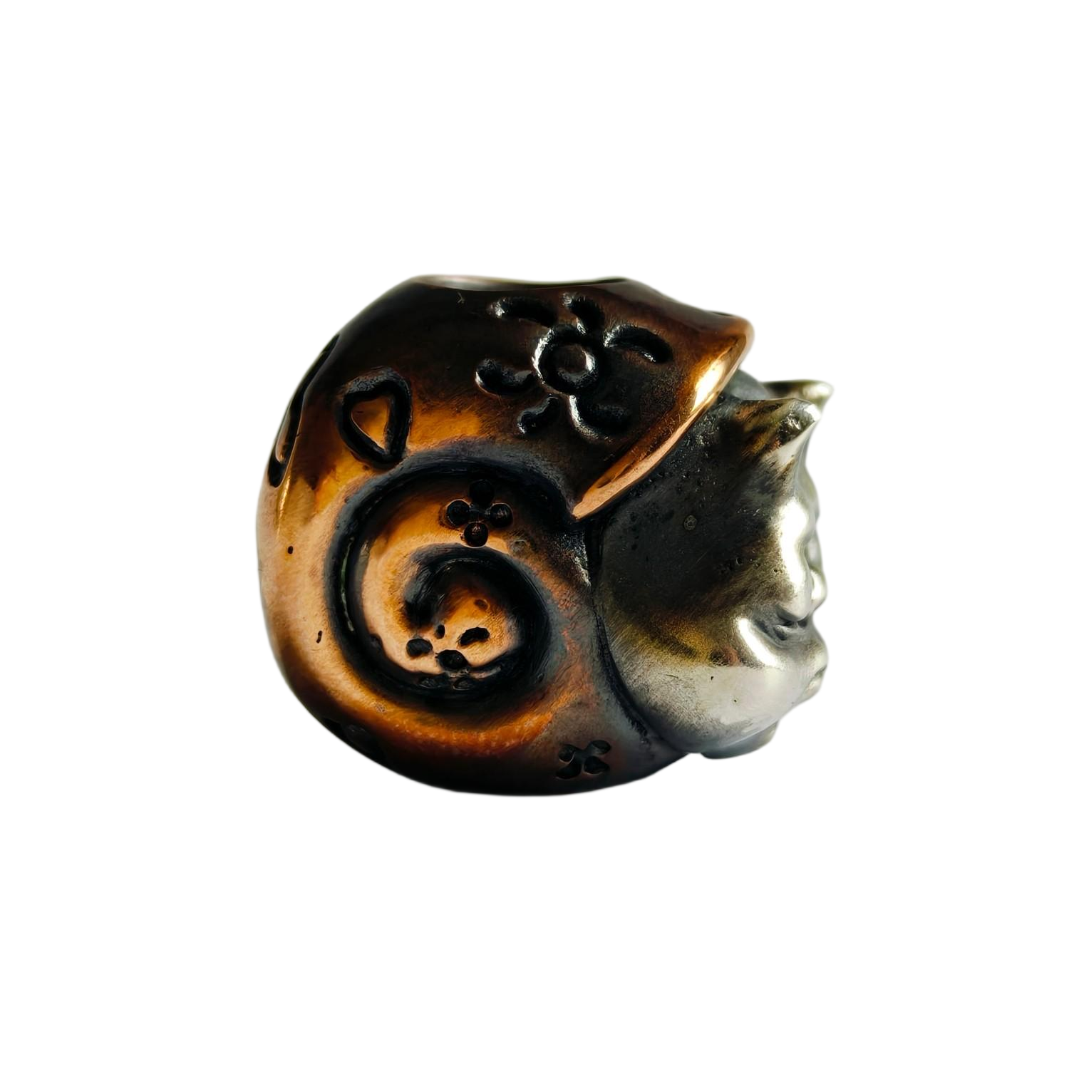 Phase Objects New Snail Bead Brass Silver Custom Knife lanyard bead Handmake