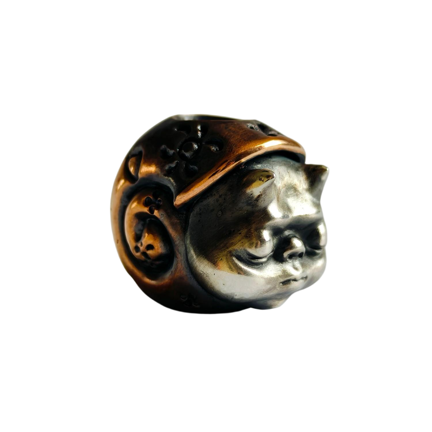 Phase Objects New Snail Bead Brass Silver Custom Knife lanyard bead Handmake