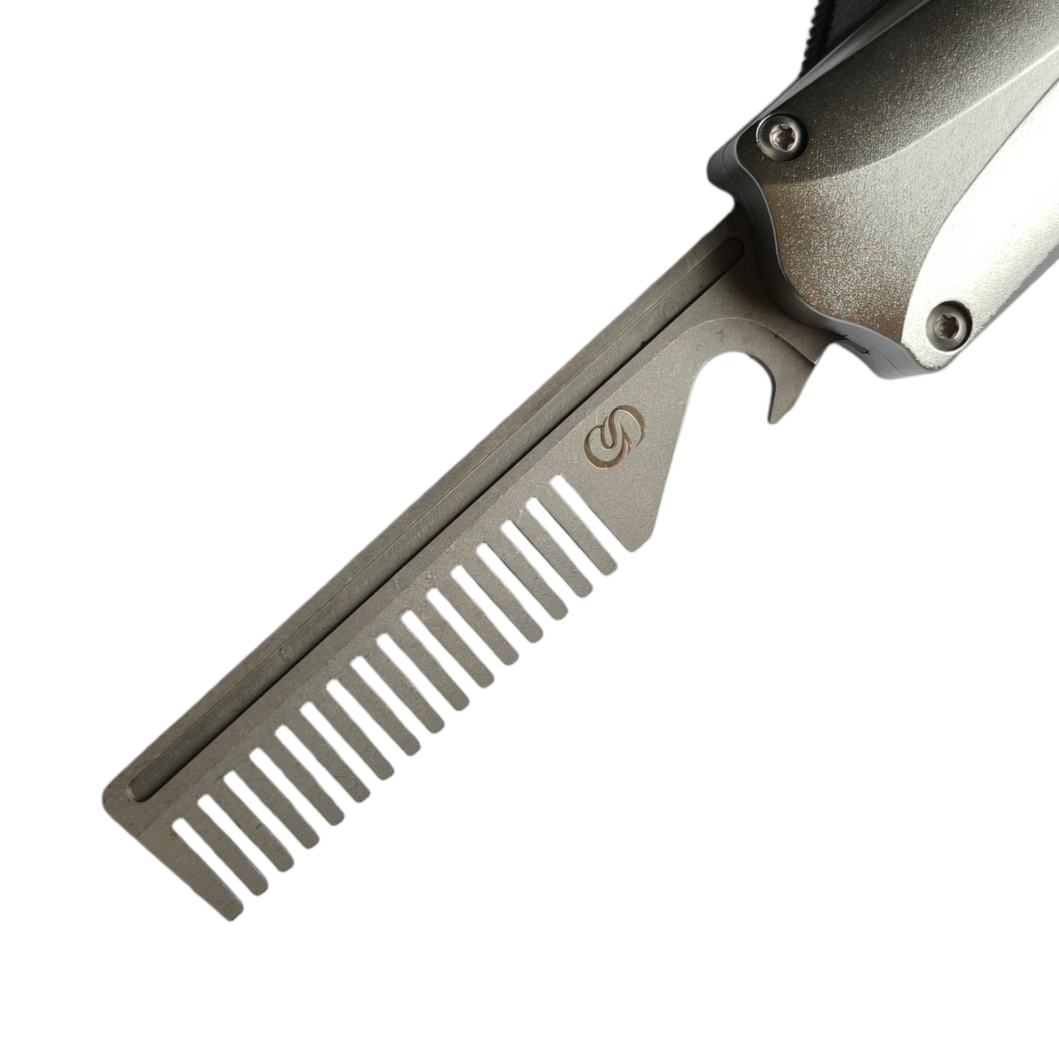 Sao Knife OTF Knife 14C28N Blade Comb Aluminum Handle Bone Patch
