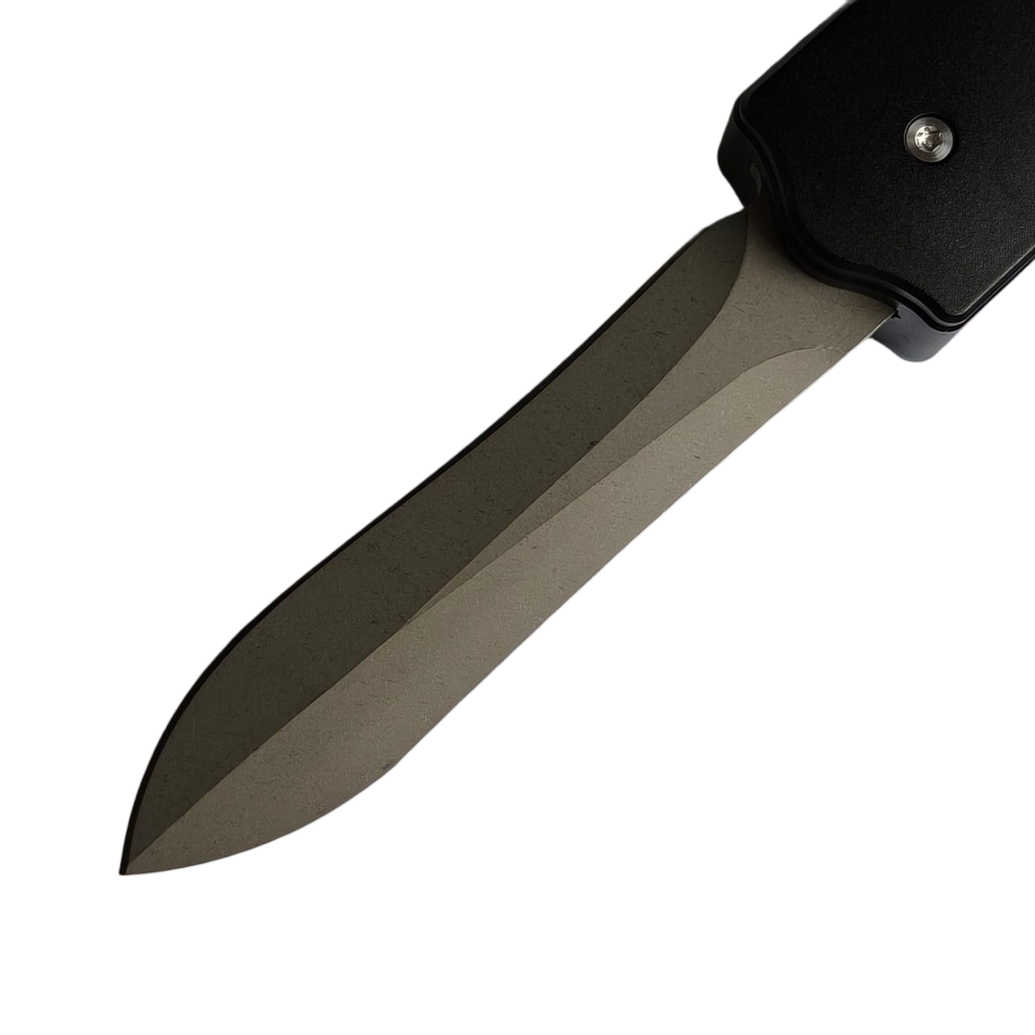 Sao Knife OTF Knife CPM-20CV Blade Aluminum Handle Mammoth ivory Patch