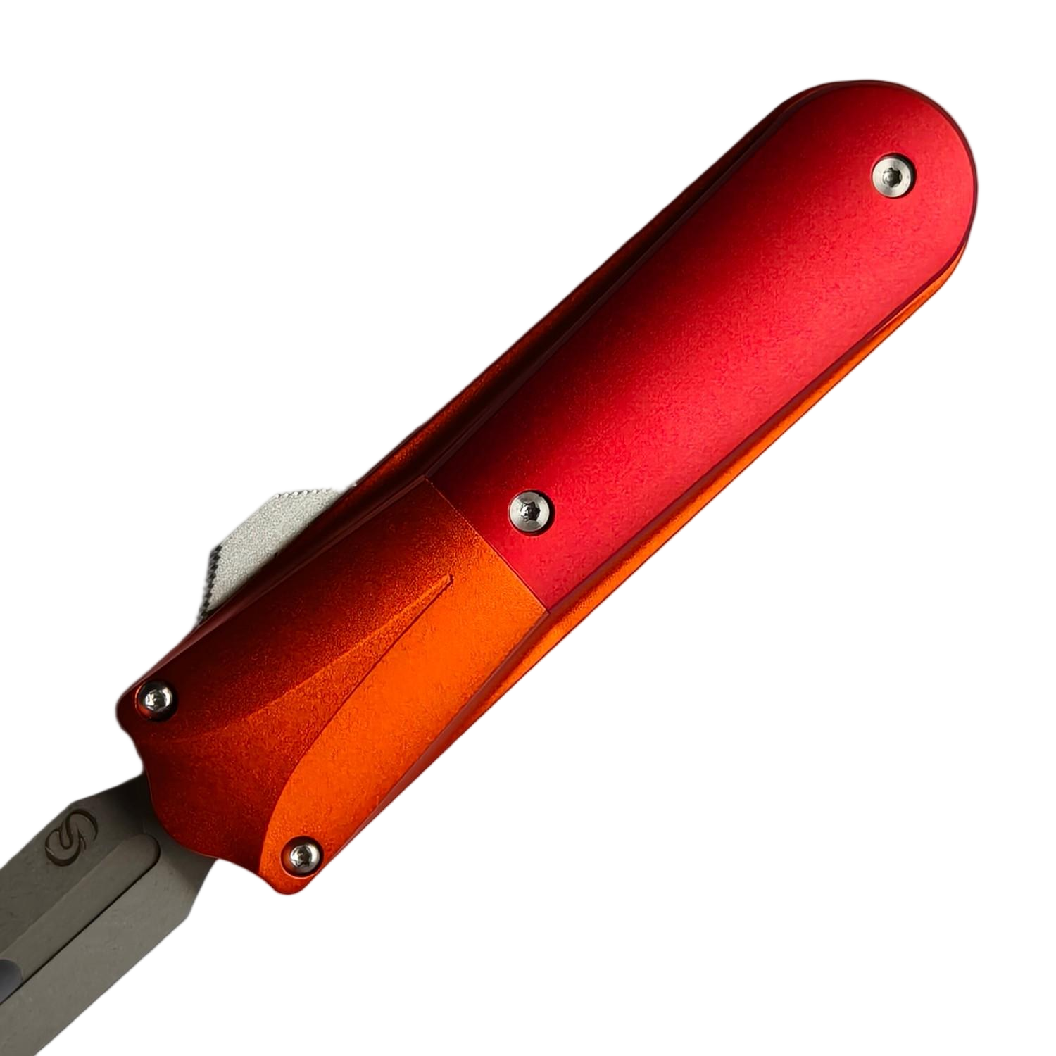 Sao Knife OTF Knife Fork 14C28N Blade Aluminum Handle Bone Patch