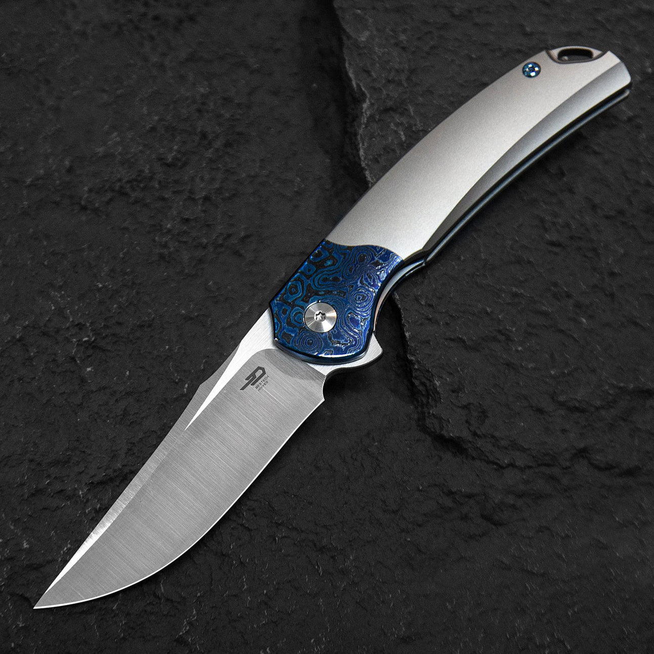 Bestech Knives Supernova BT2111D M390 Blade Titanium+Zirconium Timascus Handle