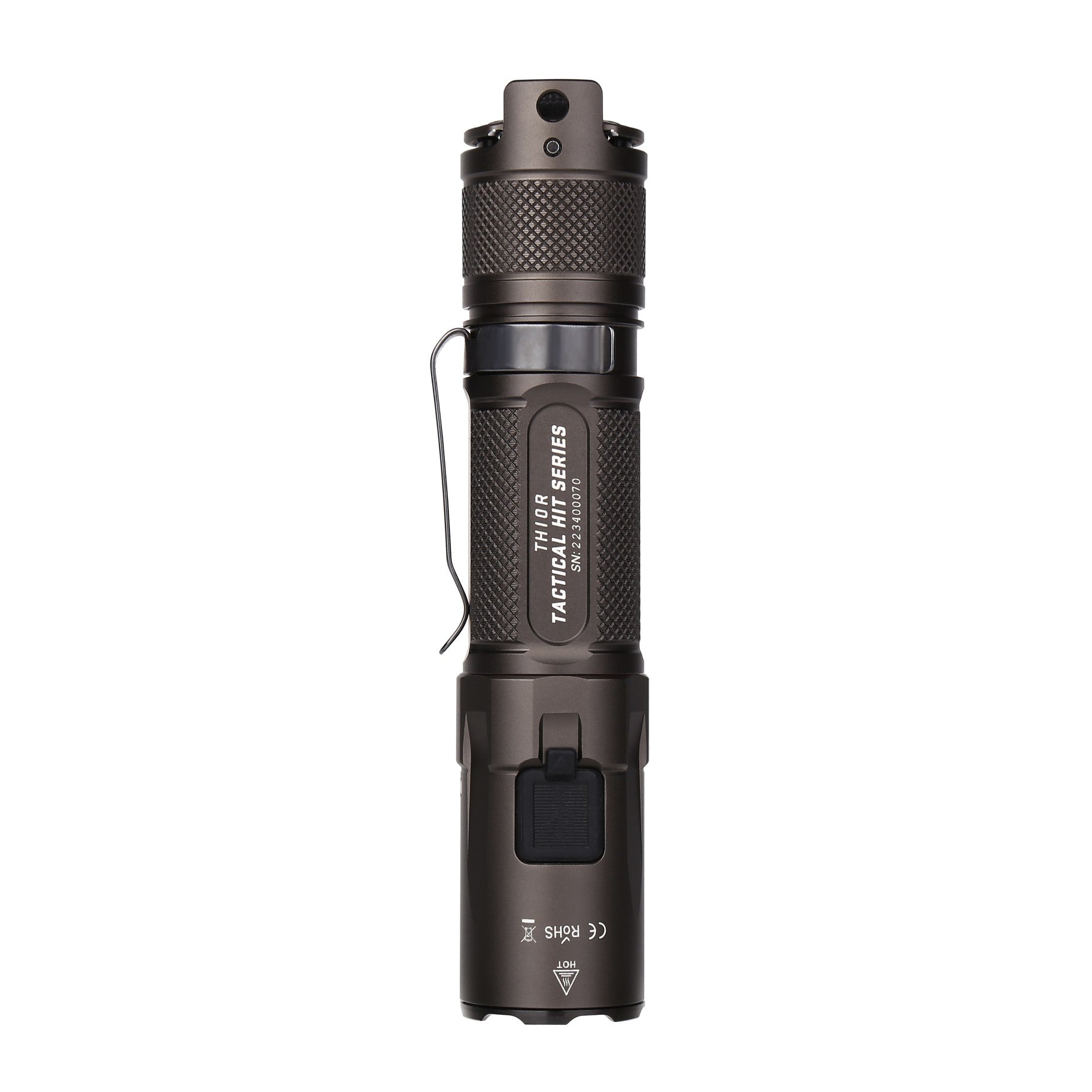 Jetbeam TH10R Tactical 2000 Lumens Flashlight Paddle Tail Switch Rechargeable