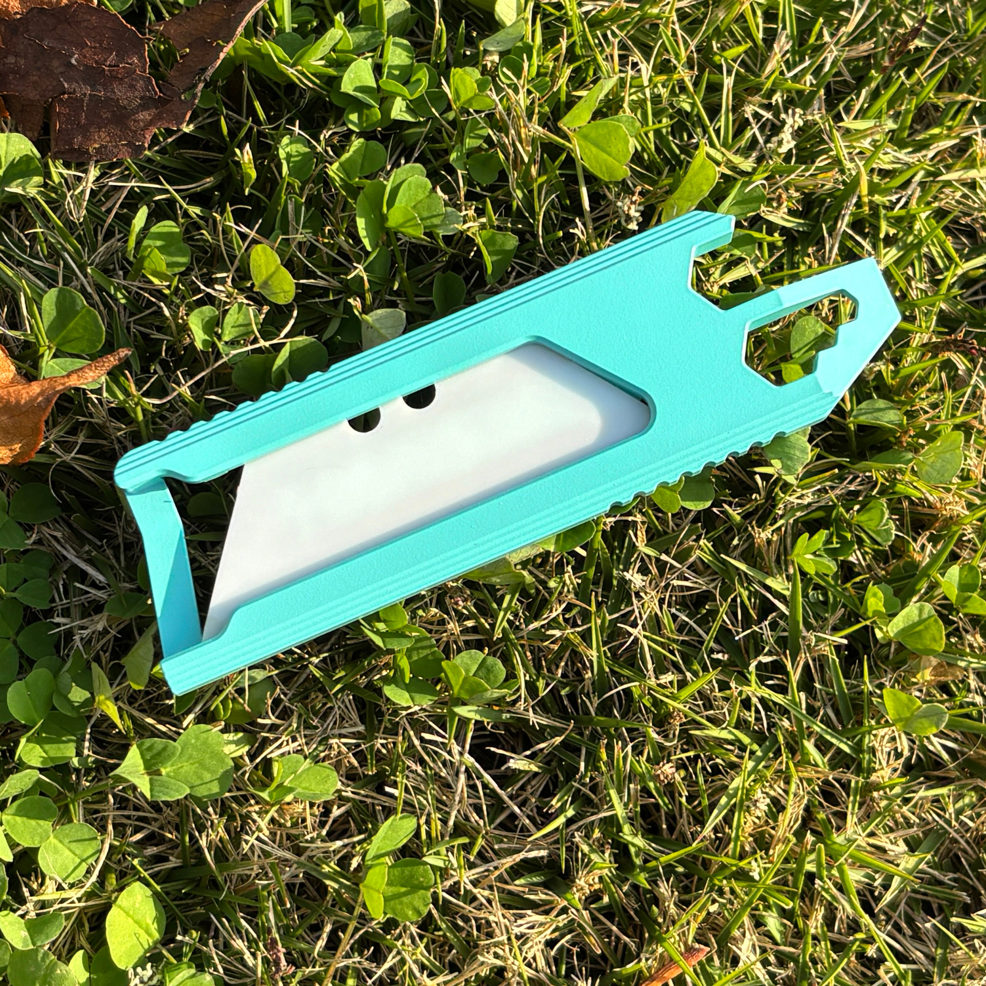 SnakeSword Honey Badger II Pro Titanium Integrated Utility knife Tiffany Blue