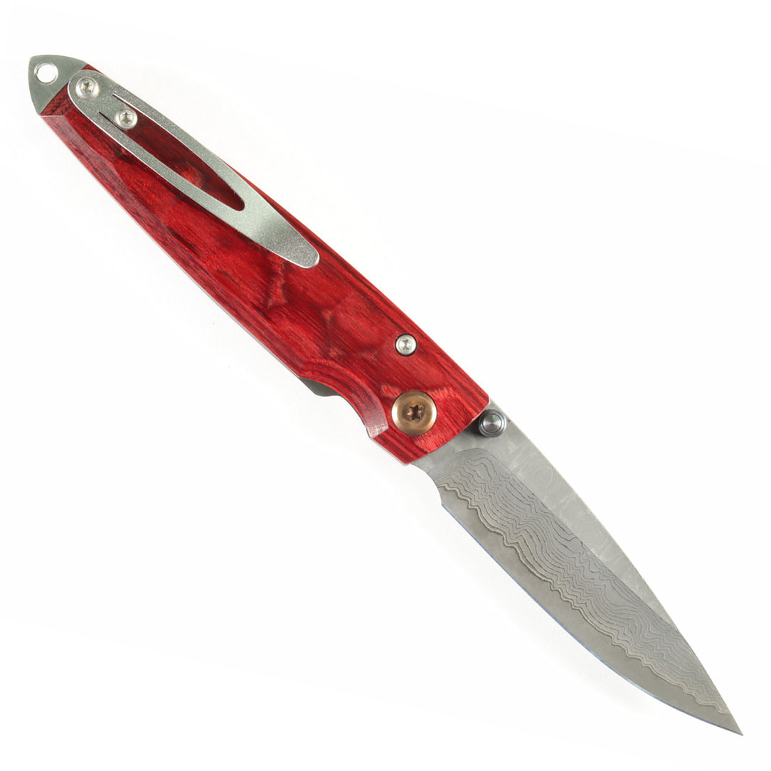 Mcusta Knife Shinra MC-0078D VG-10 Damascus Blade Staminawood Handle Folding Knives Edc Knife