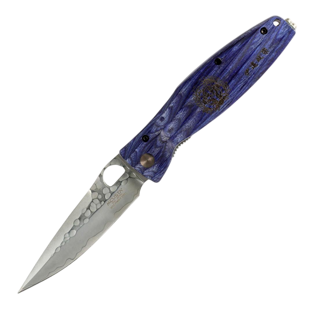 Mcusta MC-186G Sengoku Date Masamune Samurai SPG2 Blade Pakkawood handle Folding Pocket Knife