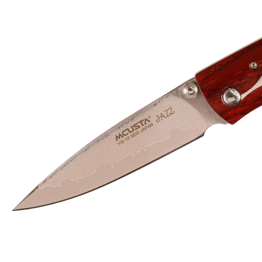 Mcusta Folding Knives MC-0171D VG Damascus Blade Cocobolo Ebony Wood Handle Liner Lock