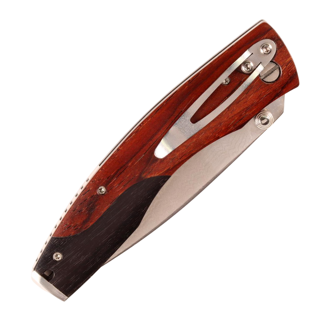Mcusta Folding Knives MC-0171D VG Damascus Blade Cocobolo Ebony Wood Handle Liner Lock
