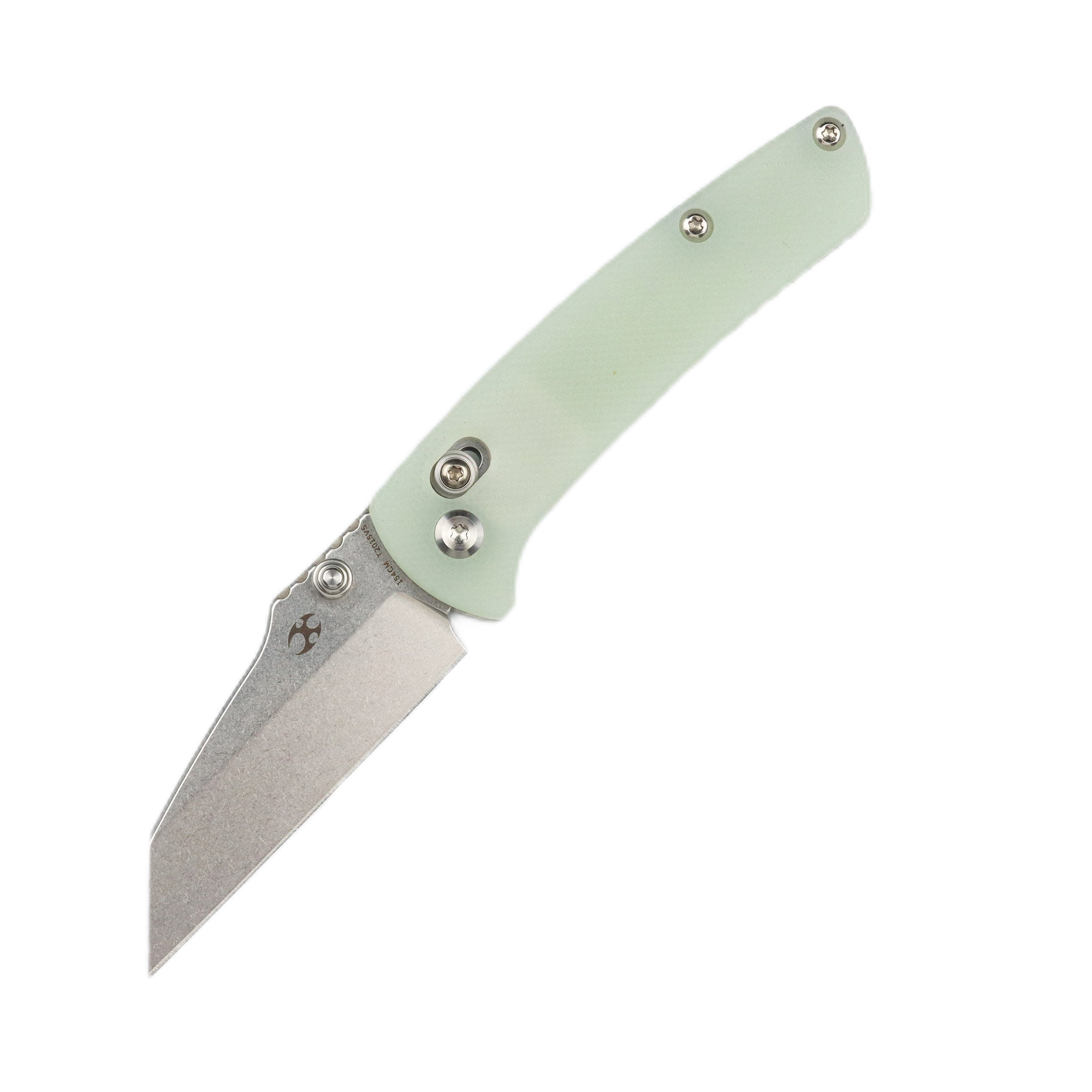 Kansept Little Main Street T2015V5 154CM Blade Jade G10 Handle Crossbar Lock Folding Knife