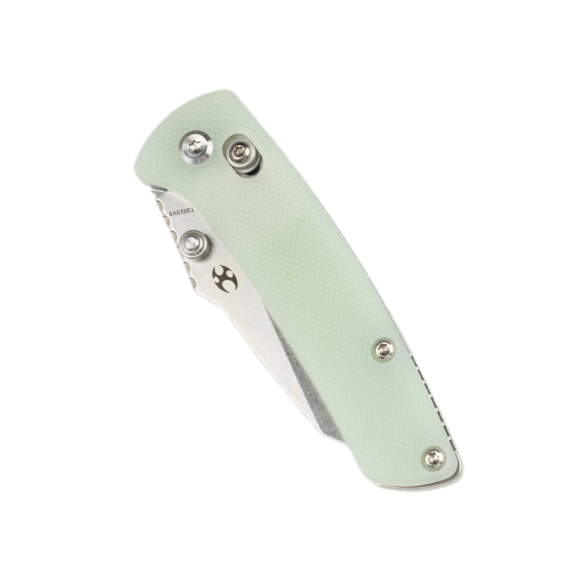 Kansept Little Main Street T2015V5 154CM Blade Jade G10 Handle Crossbar Lock Folding Knife