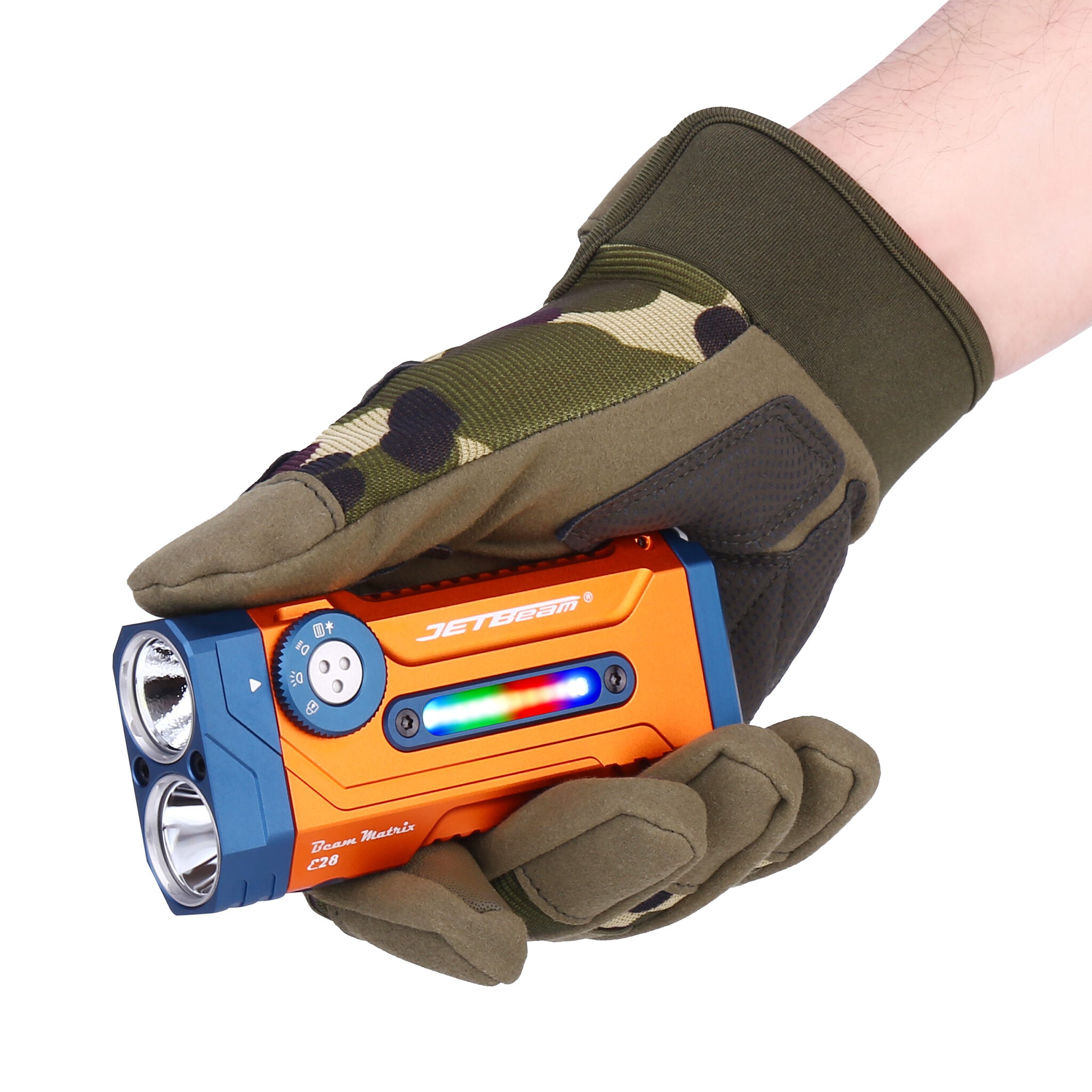 Jetbeam E28 3300 Lumens All in 1 Flashlight EDC RGB Laser Rechargeable