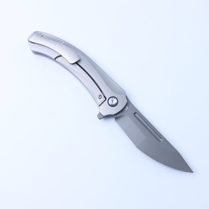 Kansept Hira K1090A4 CPM-S35VN Blade Titanium Handle Frame Lock Folding Knife