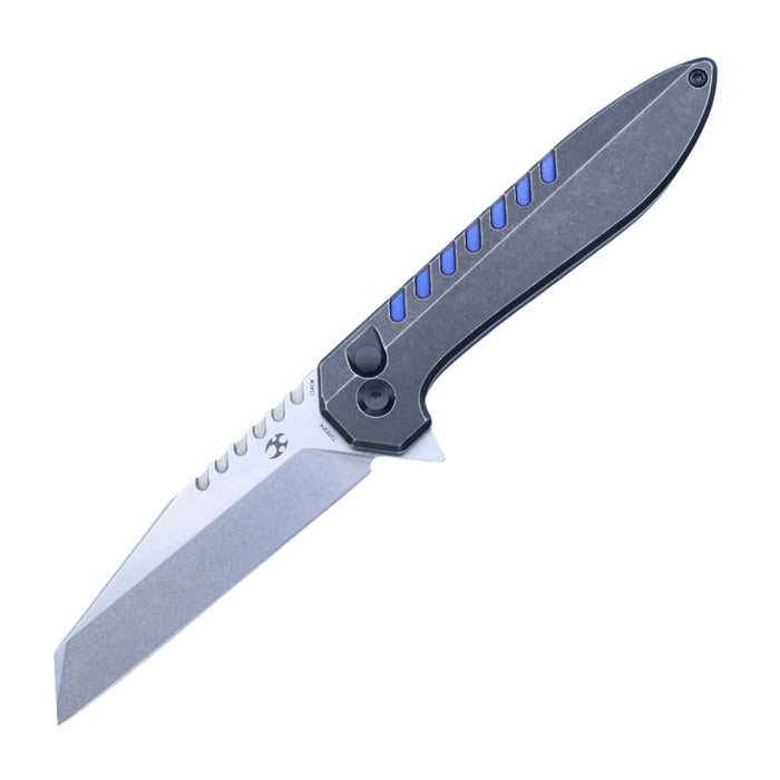 KANSEPT Kosame T1093F4 154CM Blade Titanium Handle Button Lock