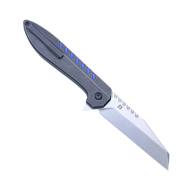 KANSEPT Kosame T1093F4 154CM Blade Titanium Handle Button Lock