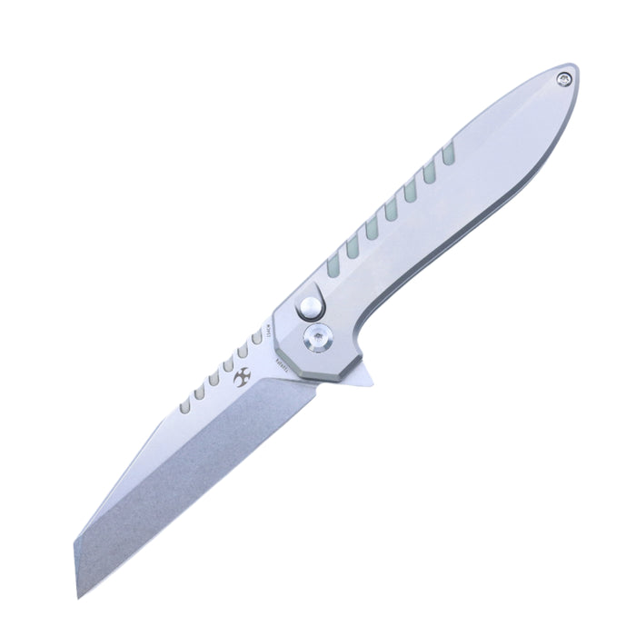 KANSEPT Kosame T1093F6 154CM Blade Titanium Handle Button Lock