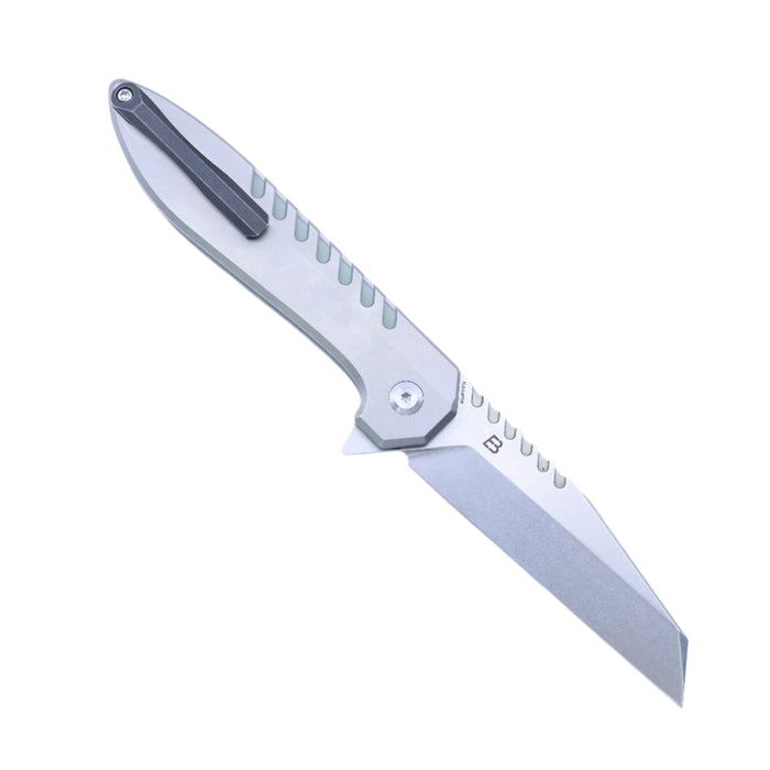 KANSEPT Kosame T1093F6 154CM Blade Titanium Handle Button Lock