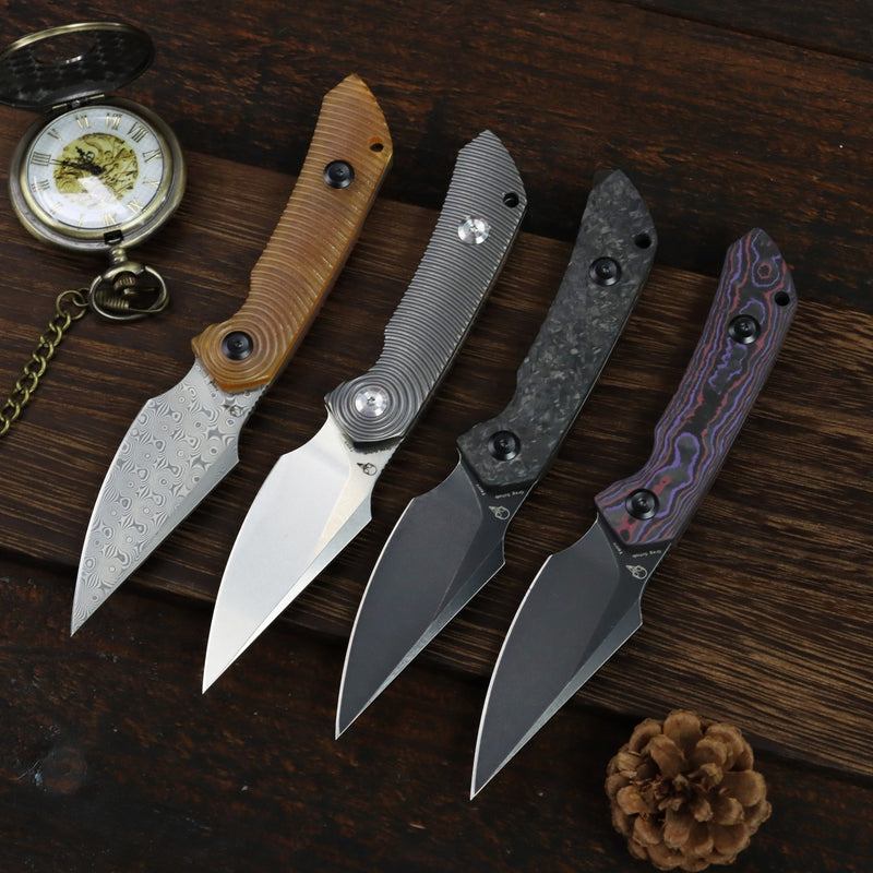 Kansept Fenrir KG3034A1 Damascus Blade PEI Handle Fixed Blade Knife