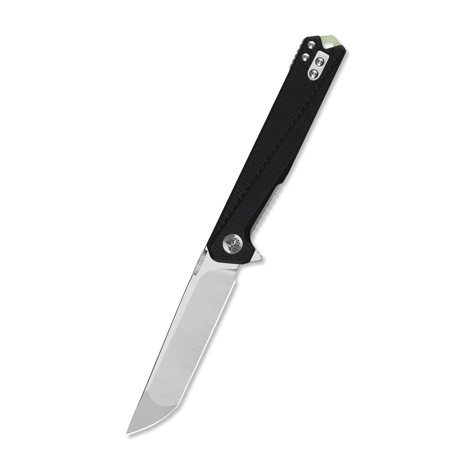 QSP Mantis QS176-A1 Satin Washed Nitro-V Blade Black G10 Handle Liner Lock Folding Knife