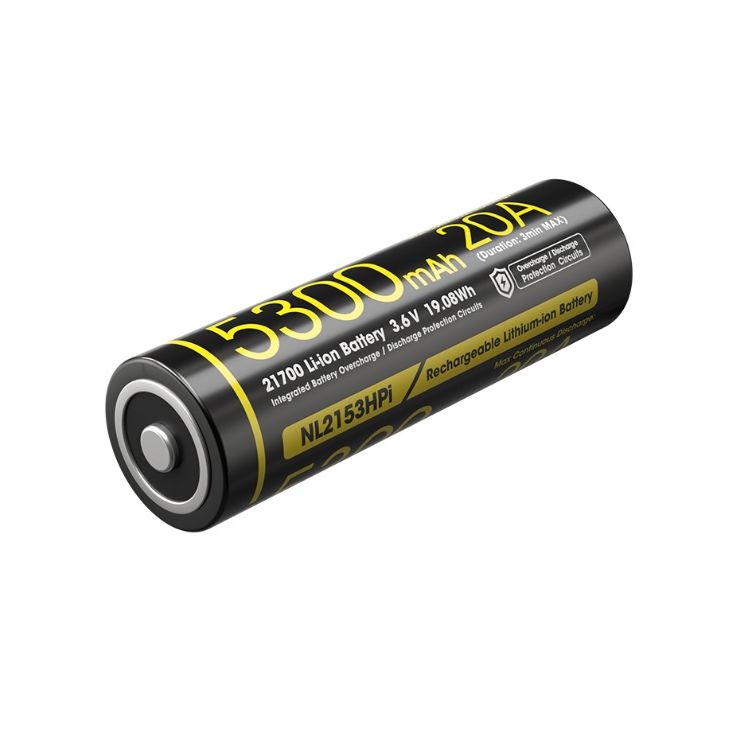 Nitecore Battery 21700 Li-ion 20A Battery 5300mAh NL2153HPi
