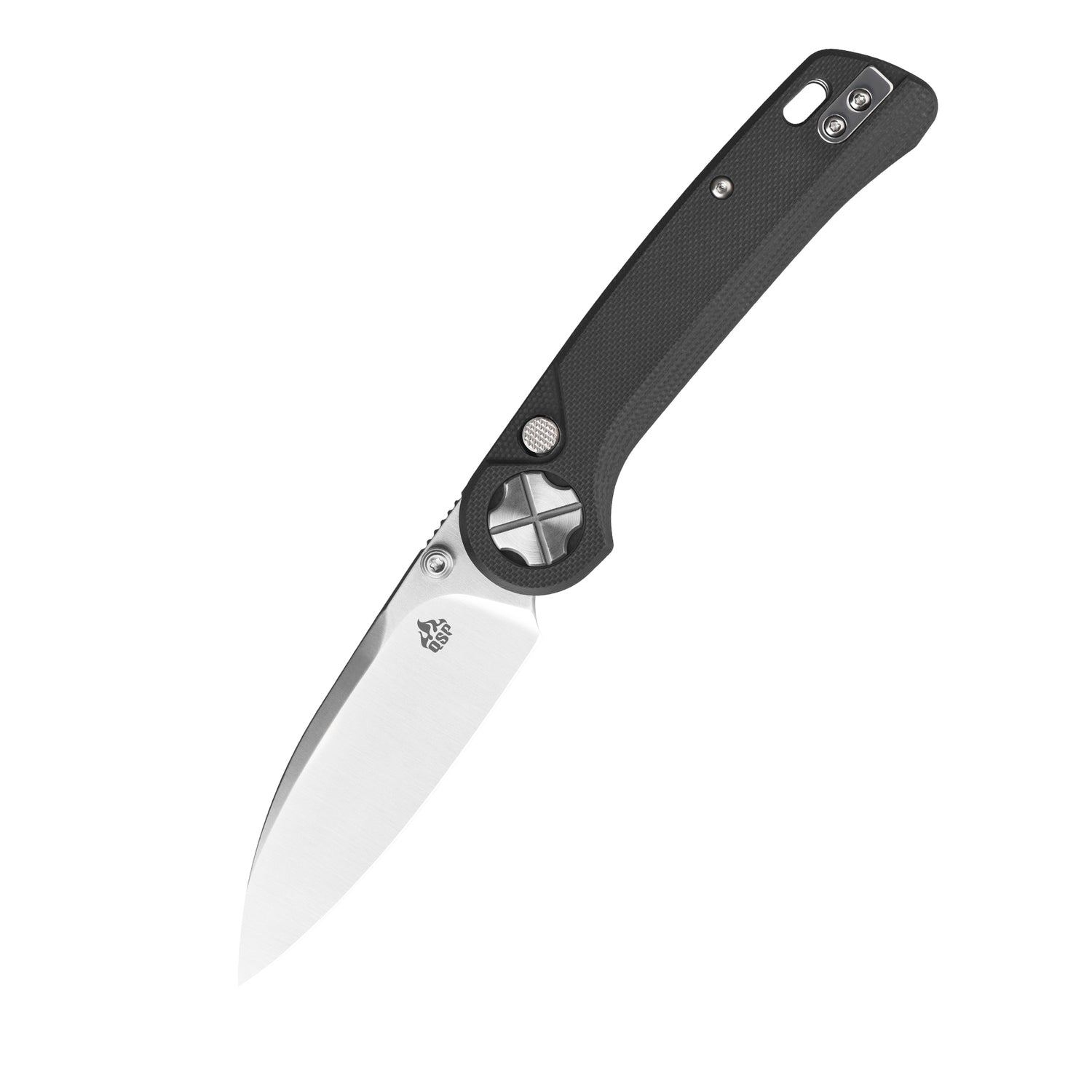 QSP Orca QS179-A1 10Cr15MoV Blade Black G10 Handle Button Liner Lock Folding Knife